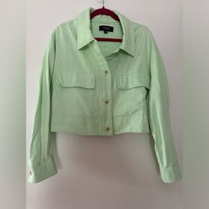 Neon green crop jacket by Coffee Shop